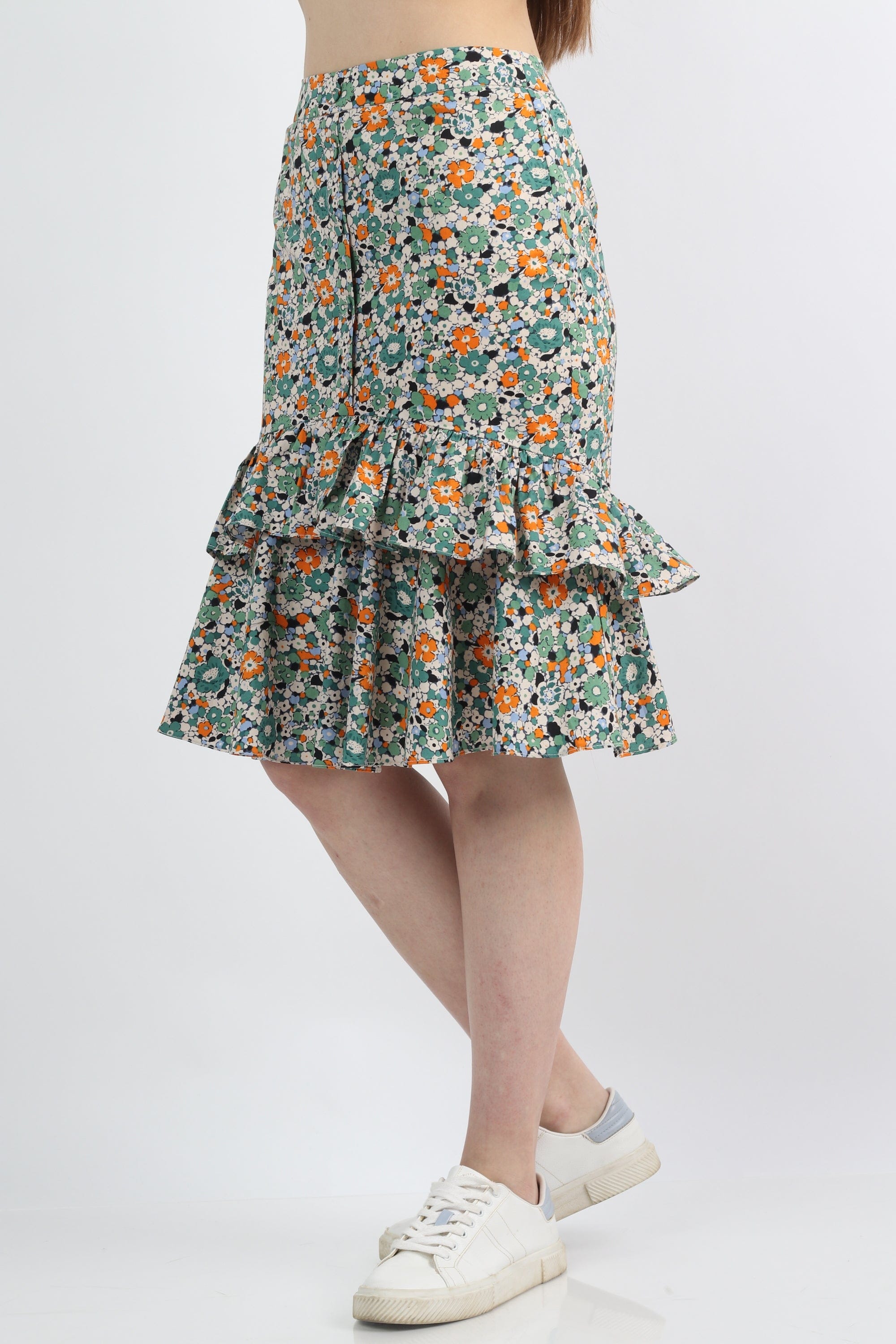 كيتشن جيبة ميدي بنقشة شجر أخضر