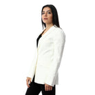 داليدرس جاكيت رسمي سادة كم طويل بأزرار أمامية نسائي