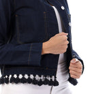 داليدرس جاكيت قصير جينز بأزرار أمامية نسائي جينز داكن