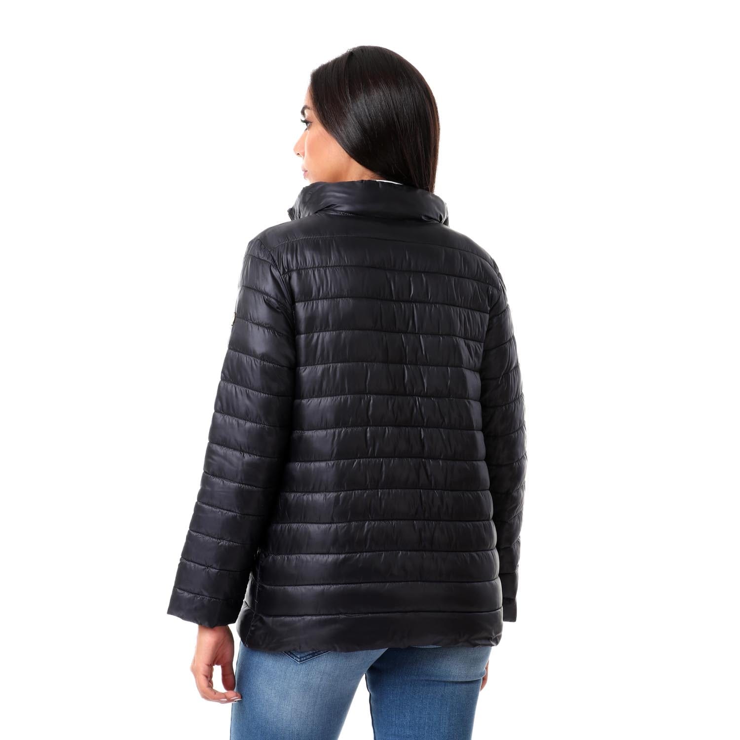 داليدرس جاكيت بمب سادة كم طويل نسائي