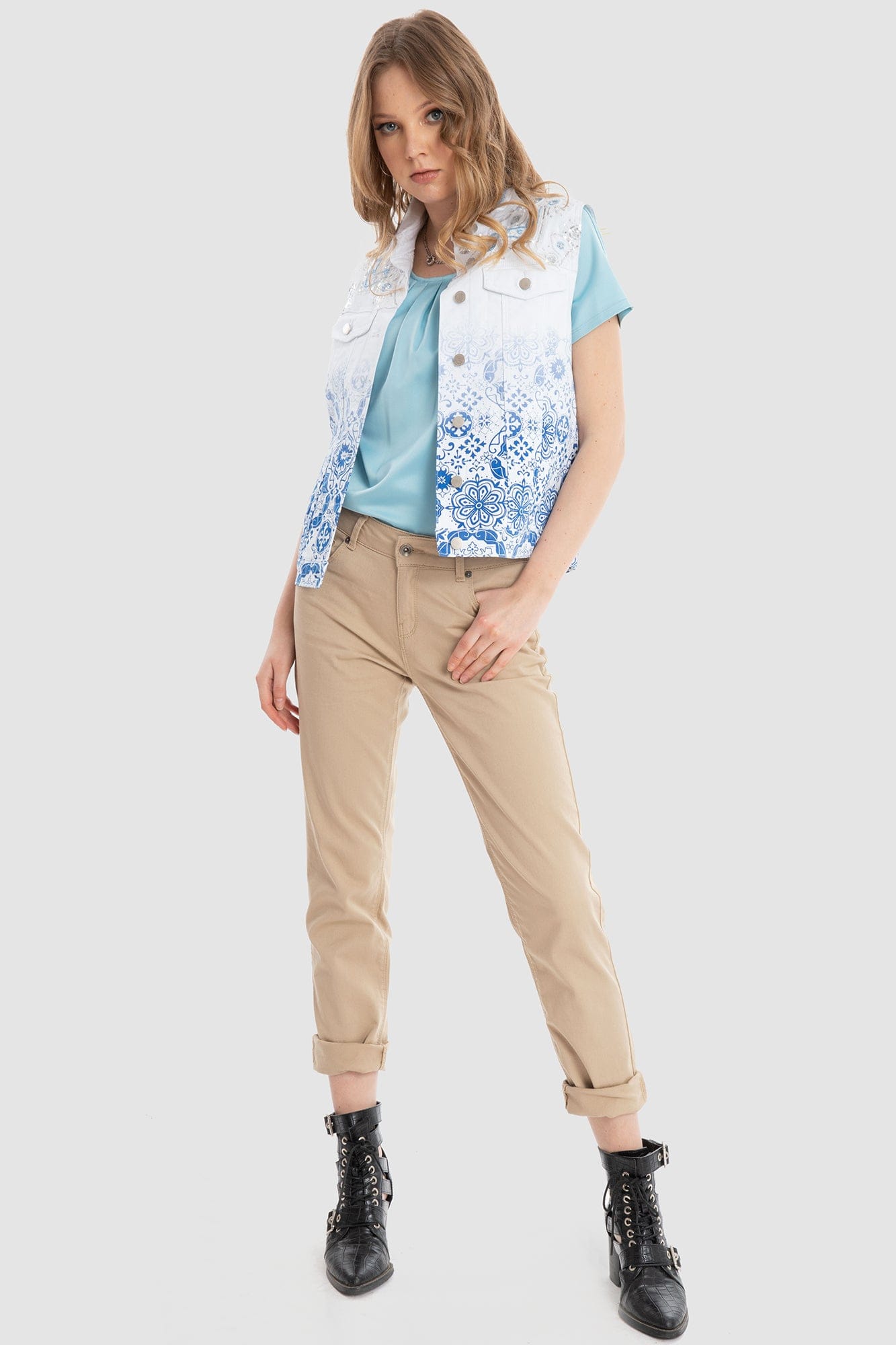 داليدرس فيست بترتر بجيب على الصدر أزرق داكن مخضر