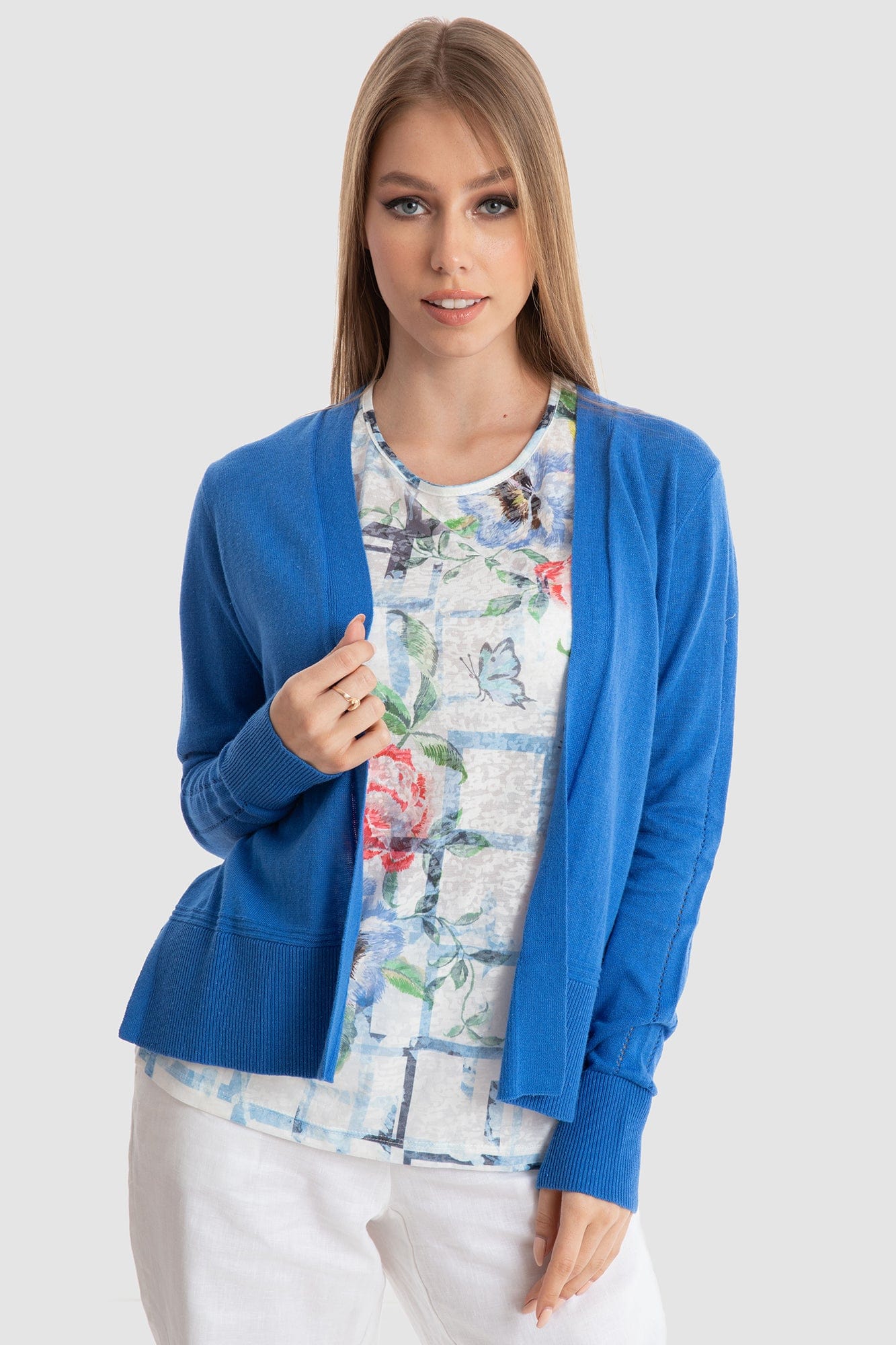 داليدرس كارديجان قصير سادة كم طويل نسائي