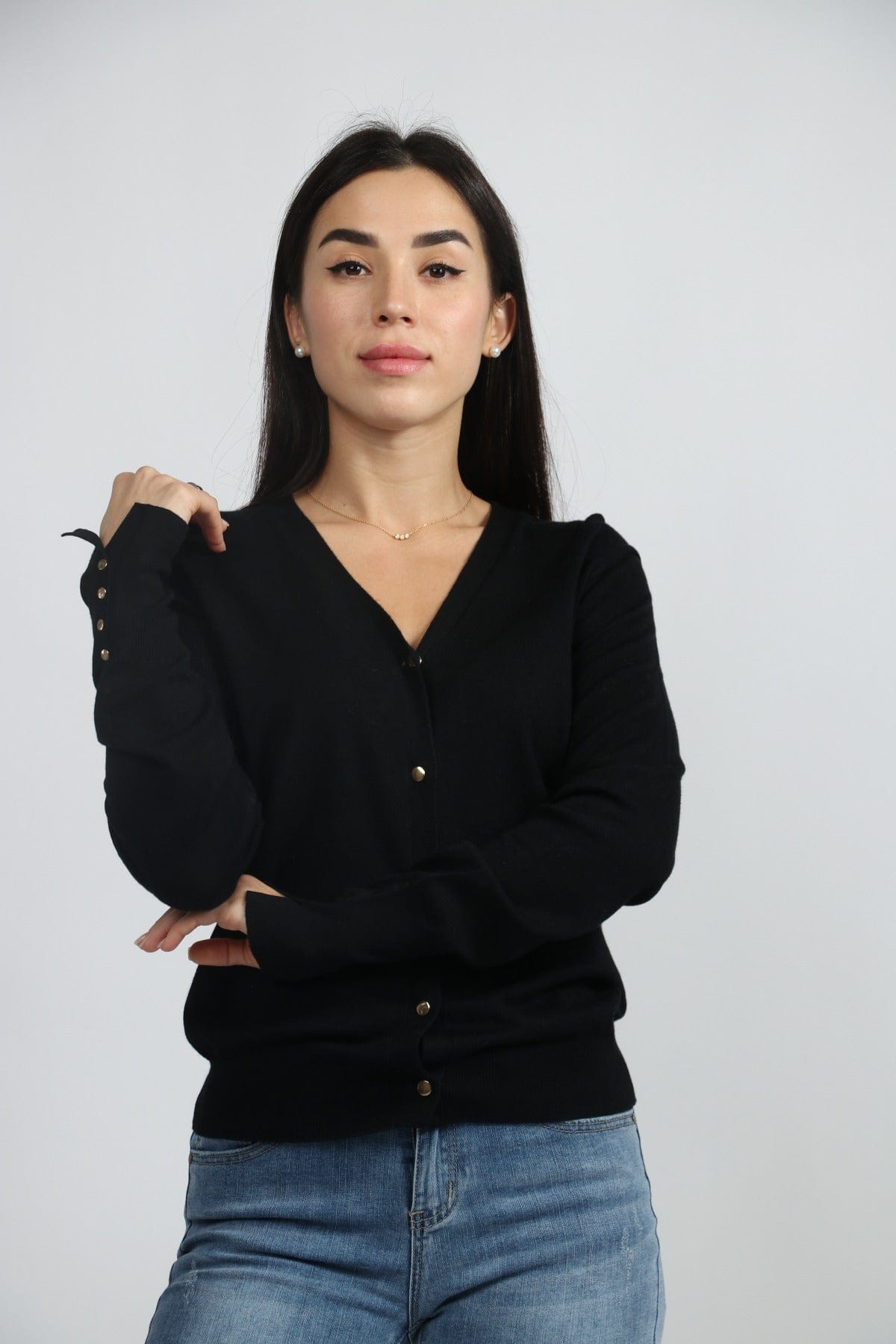 داليدرس كارديجان مع جيب وسحاب سادة نسائي