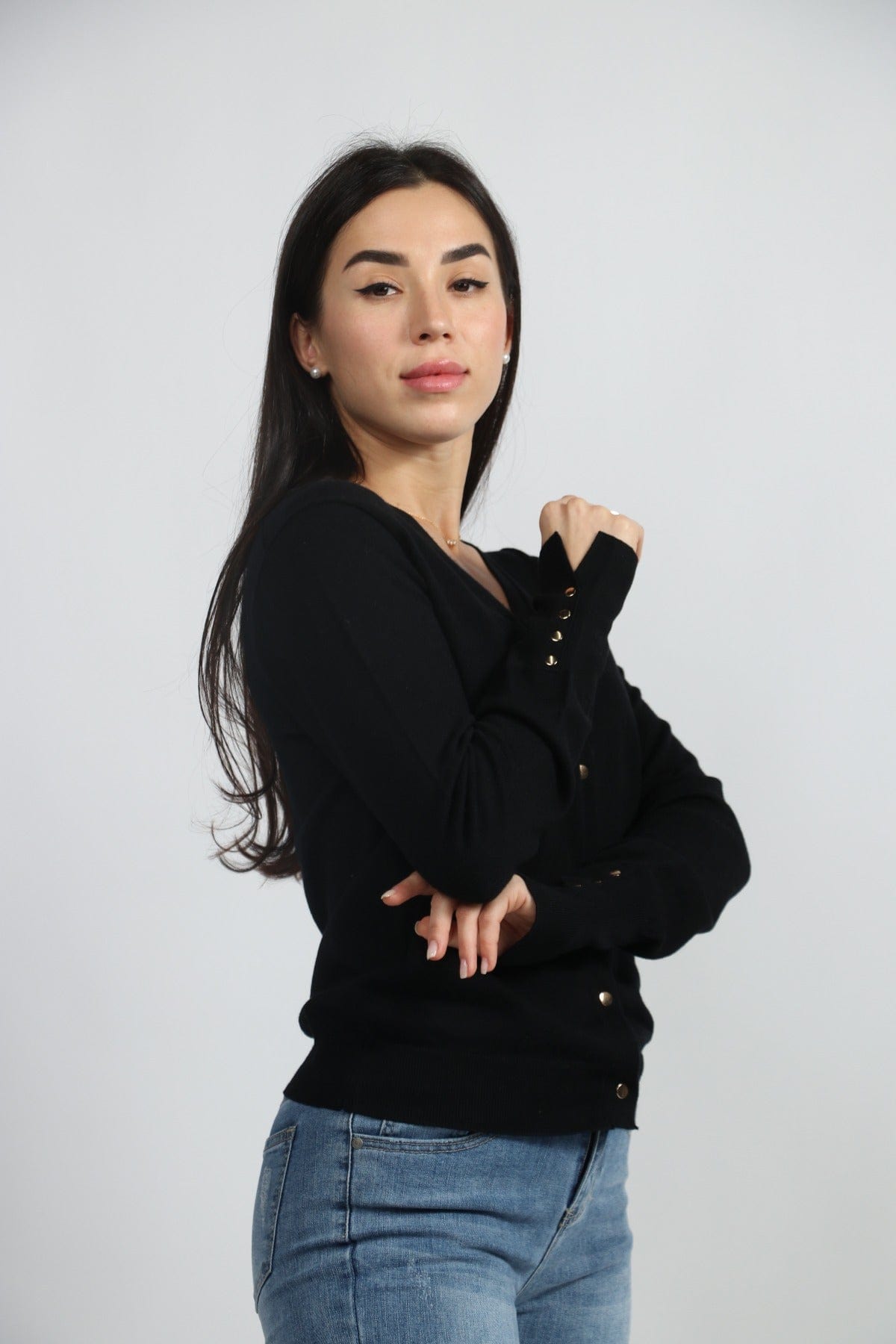 داليدرس كارديجان مع جيب وسحاب سادة نسائي