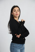 داليدرس كارديجان مع جيب وسحاب سادة نسائي