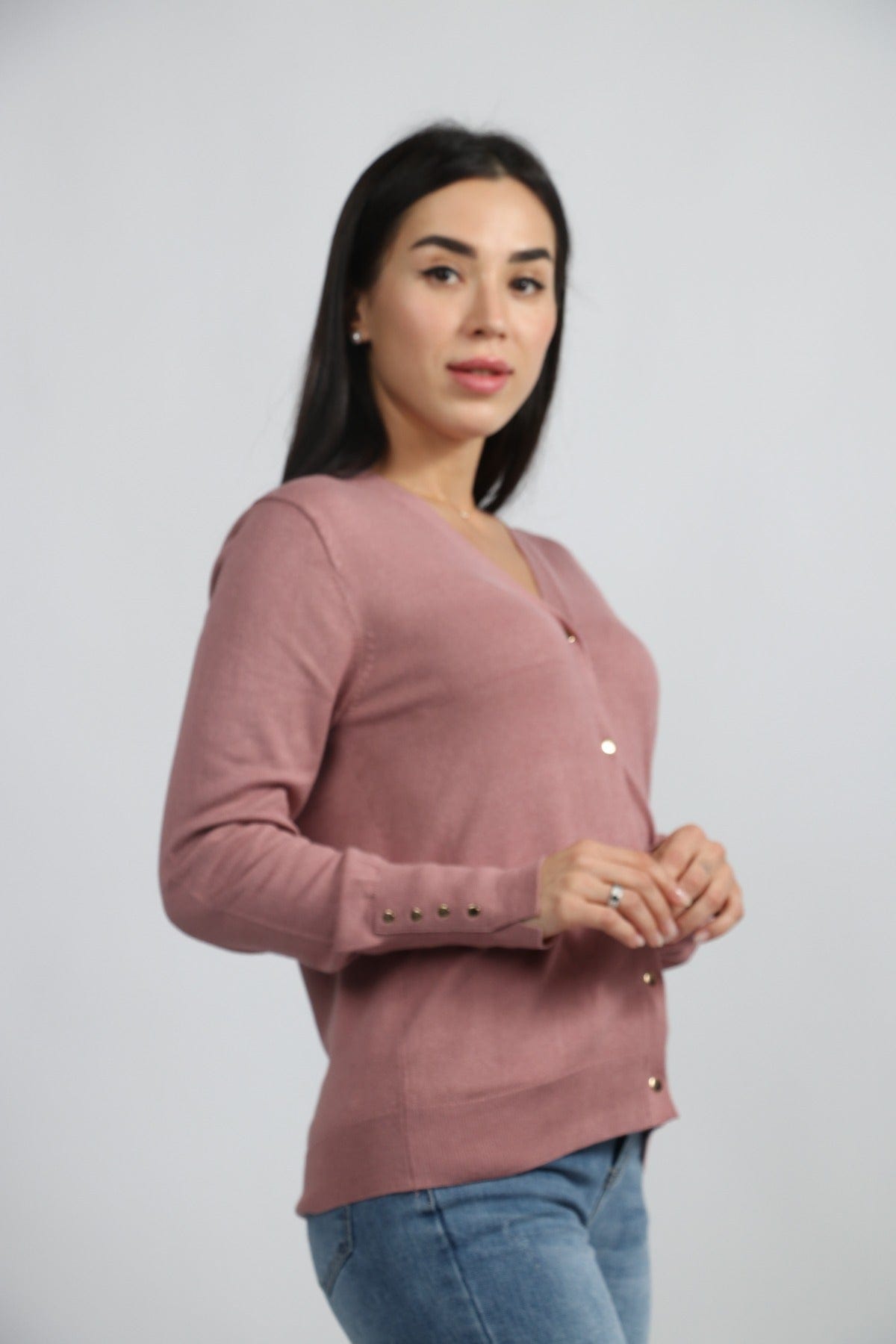 داليدرس كارديجان مع جيب وسحاب سادة نسائي