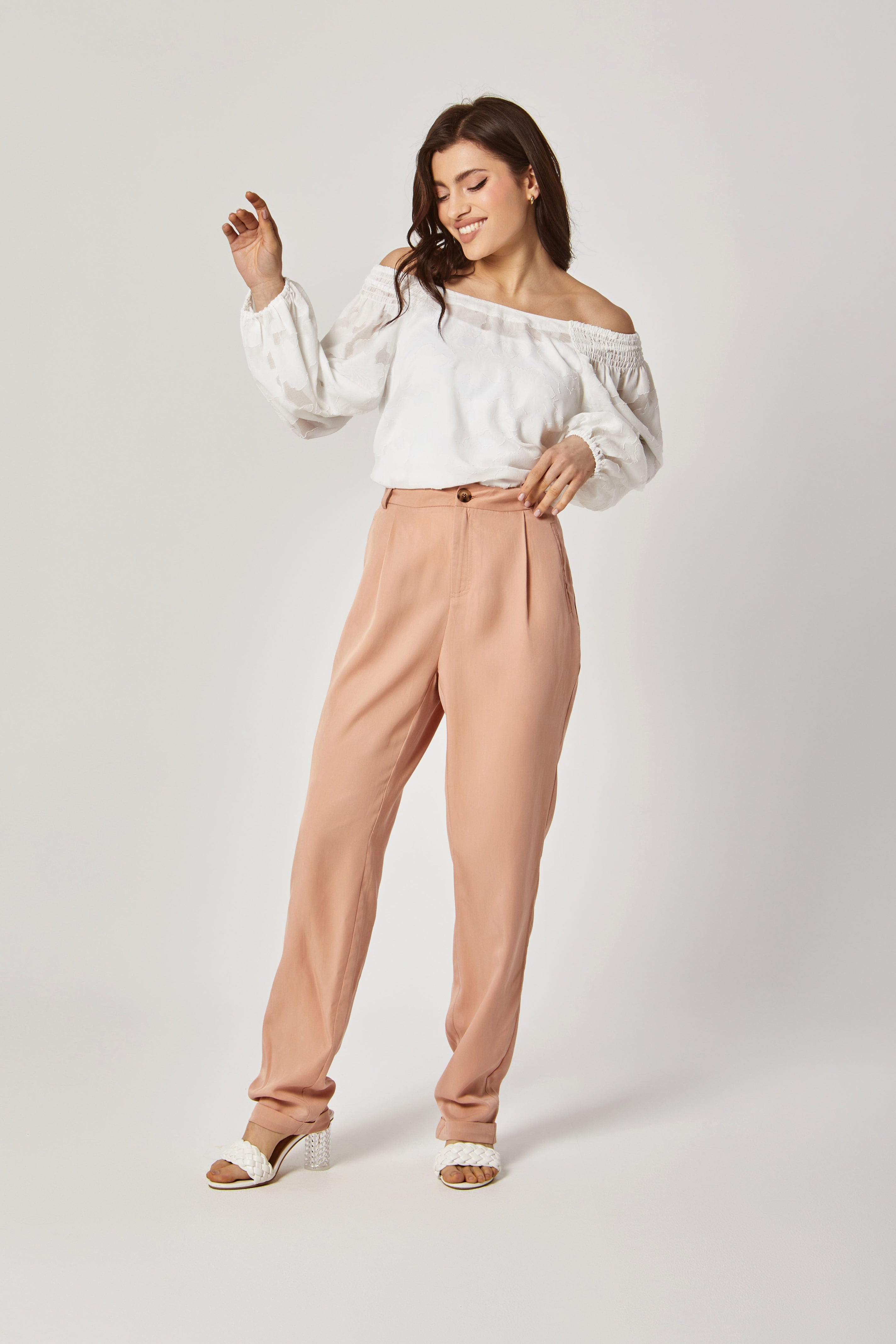 داليدرس بلوزة أوف شولدر واسعة كم طويل واسع نسائي