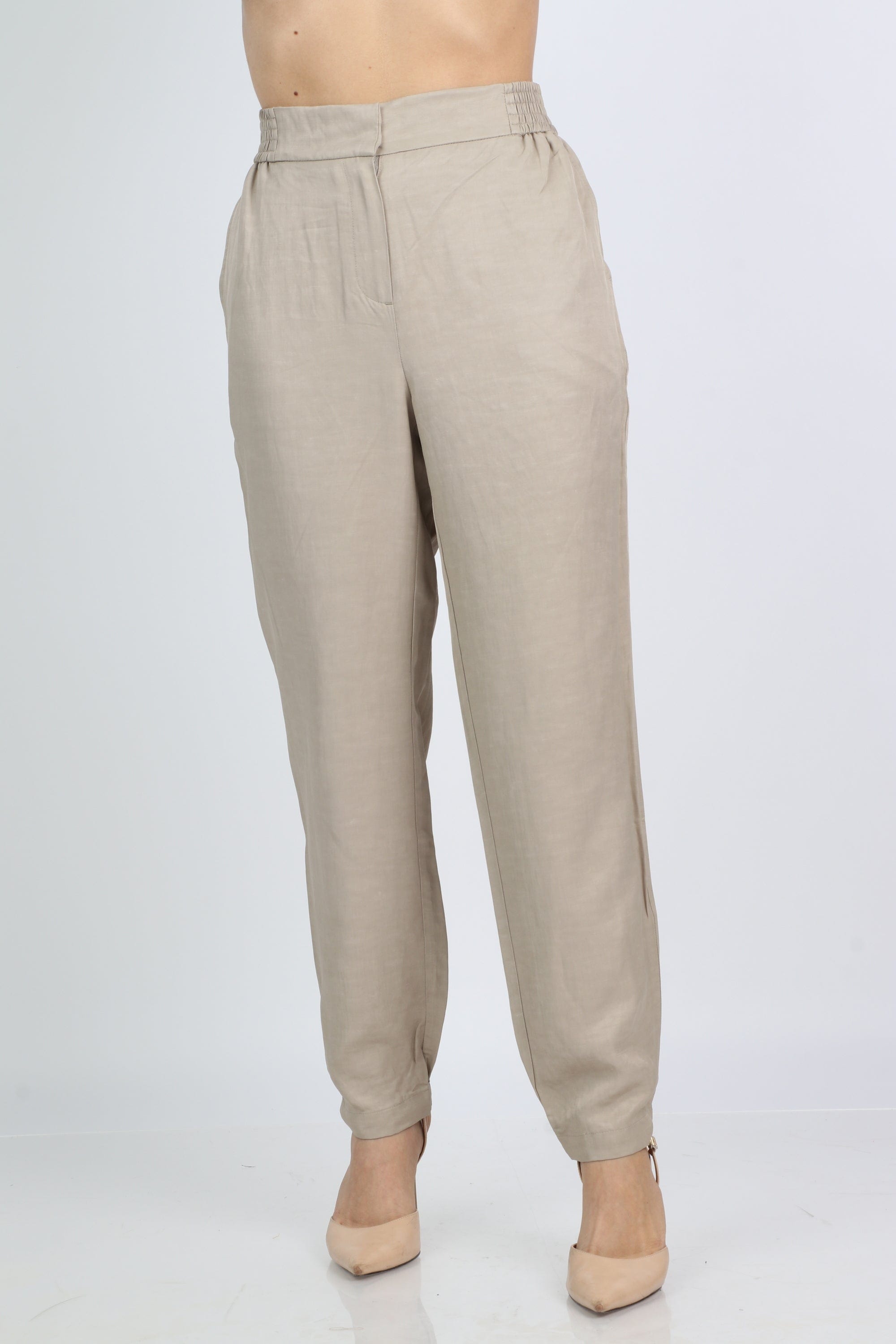 داليدرس بنطلون سادة خصر مرتفع واسع نسائي