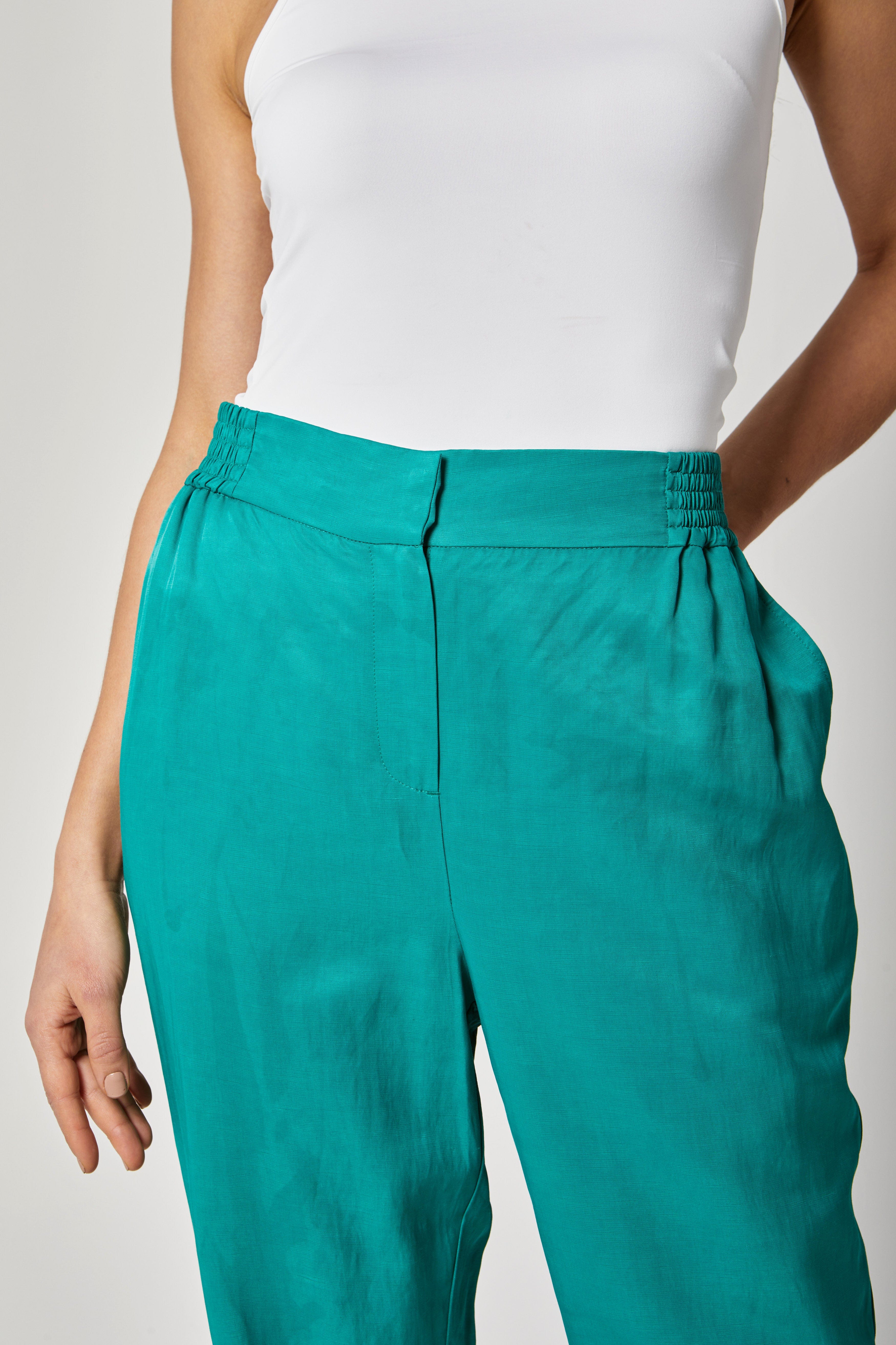 داليدرس بنطلون سادة خصر مرتفع واسع نسائي