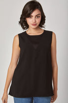 داليدرس بلوزة نسائية سادة بدون أكمام