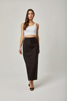 داليدرس تنورة سادة طويلة خصر مرتفعة نسائية