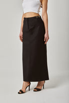 داليدرس تنورة سادة طويلة خصر مرتفعة نسائية