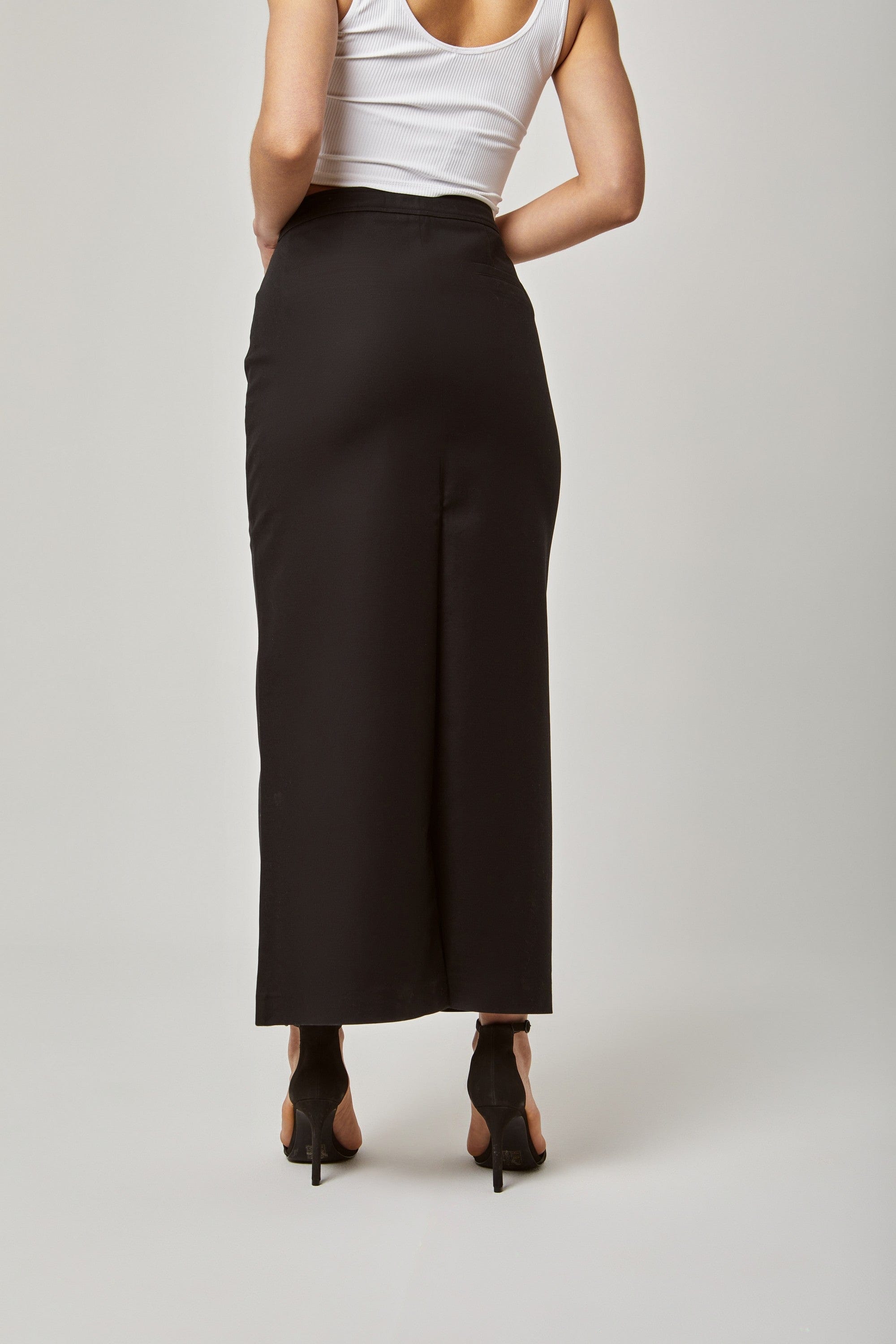 داليدرس تنورة سادة طويلة خصر مرتفعة نسائية