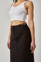 داليدرس تنورة سادة طويلة خصر مرتفعة نسائية