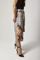 داليدرس بنطلون منقوش واسه بربطة خصر نسائي متعدد الألوان