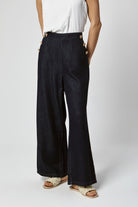 داليدرس بنطلون جينز غامق واسع طويل نسائي جينز داكن