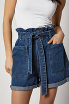 داليدرس شورت جينز قصير واسع نسائي أزرق فاتح