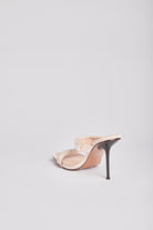 داليدرس سليبر مزين باللؤلؤ كعب مرتفع نسائي وردي