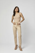 داليدرس بنطلون سكيني سادة نسائي بيج