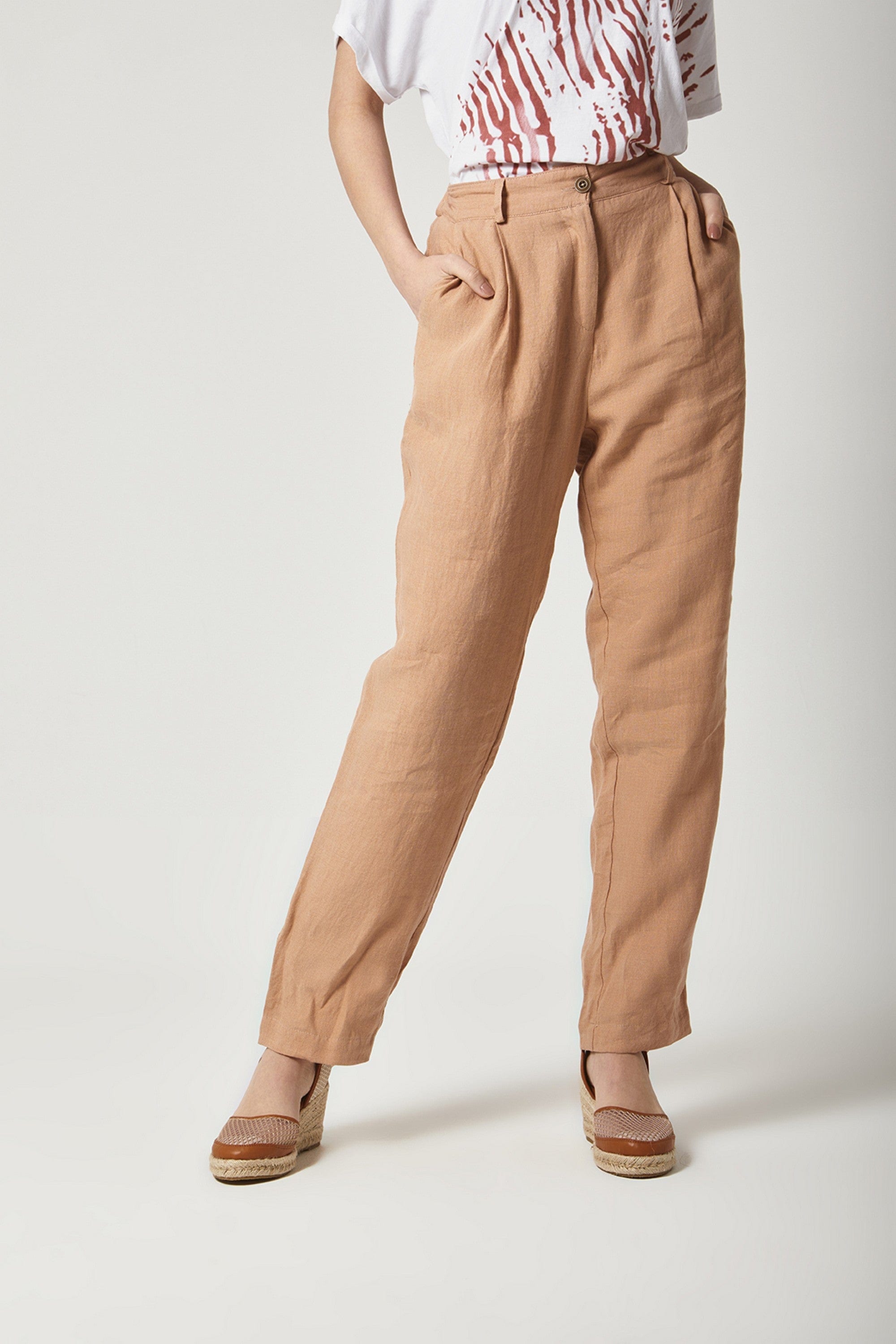 داليدرس بنطلون سادة بأساور من أسفل سادة نسائي لوز