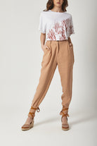 داليدرس بنطلون سادة بأساور من أسفل سادة نسائي لوز