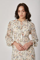 داليدرس فستان منقوش طويل مخصر مبطن نسائي متعدد الألوان