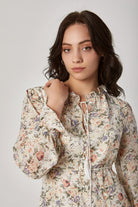 داليدرس فستان منقوش طويل مخصر مبطن نسائي متعدد الألوان