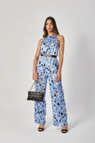 داليدرس جمبسوت منقوش مخصر بدون أكمام نسائي متعدد الألوان