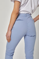 داليدرس بنطلون سادة طويل خصر مرتفع نسائي أزرق