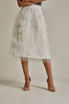 داليدرس تنورة ميدي شيفون سادة بكرانيش