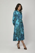 داليدرس فستان مشجر مخصر ميدي كم طويل نسائي