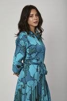 داليدرس فستان مشجر مخصر ميدي كم طويل نسائي