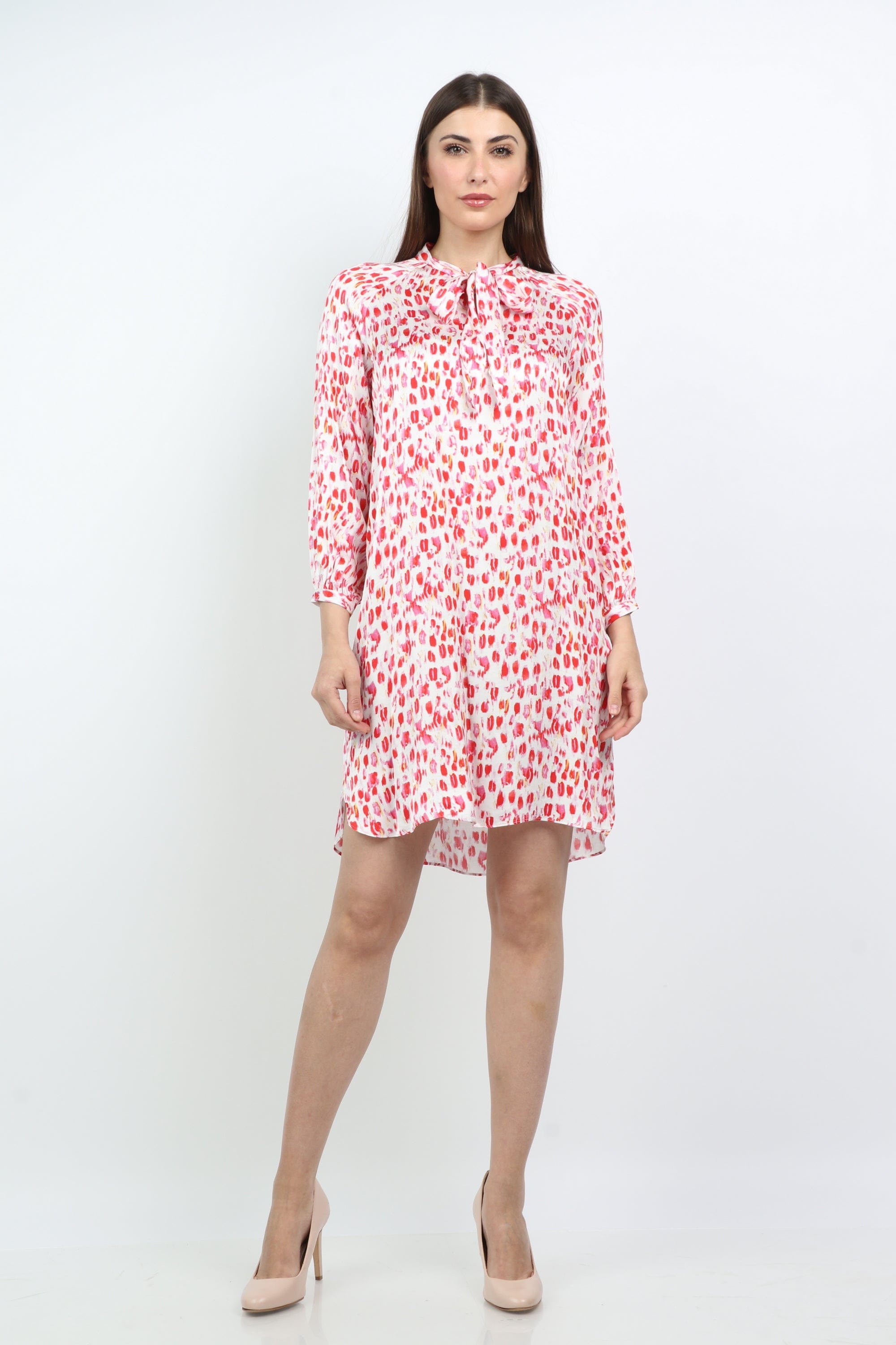 داليدرس تونيك نسائي قصير مطبوع متعدد الألوان