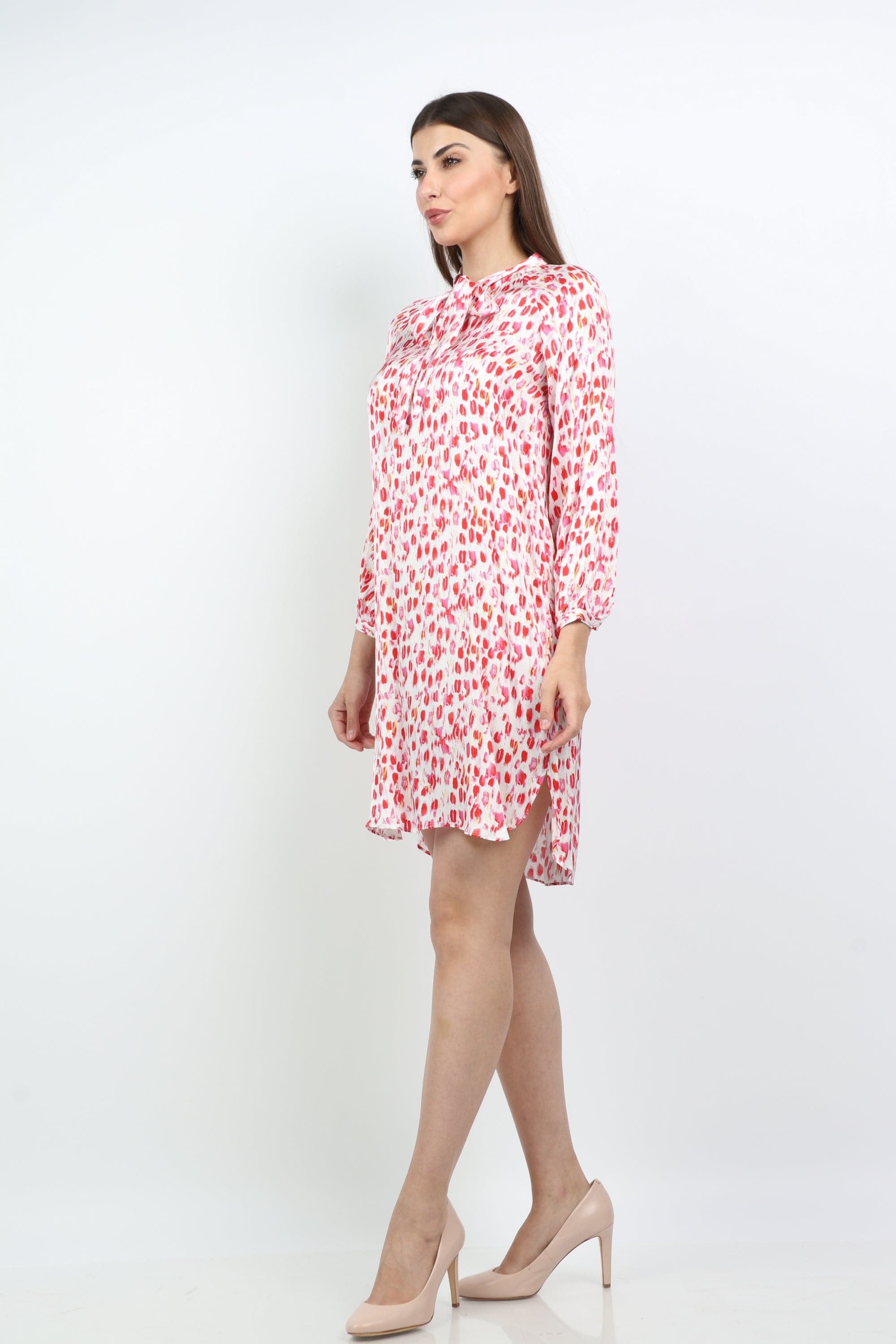 داليدرس تونيك نسائي قصير مطبوع متعدد الألوان