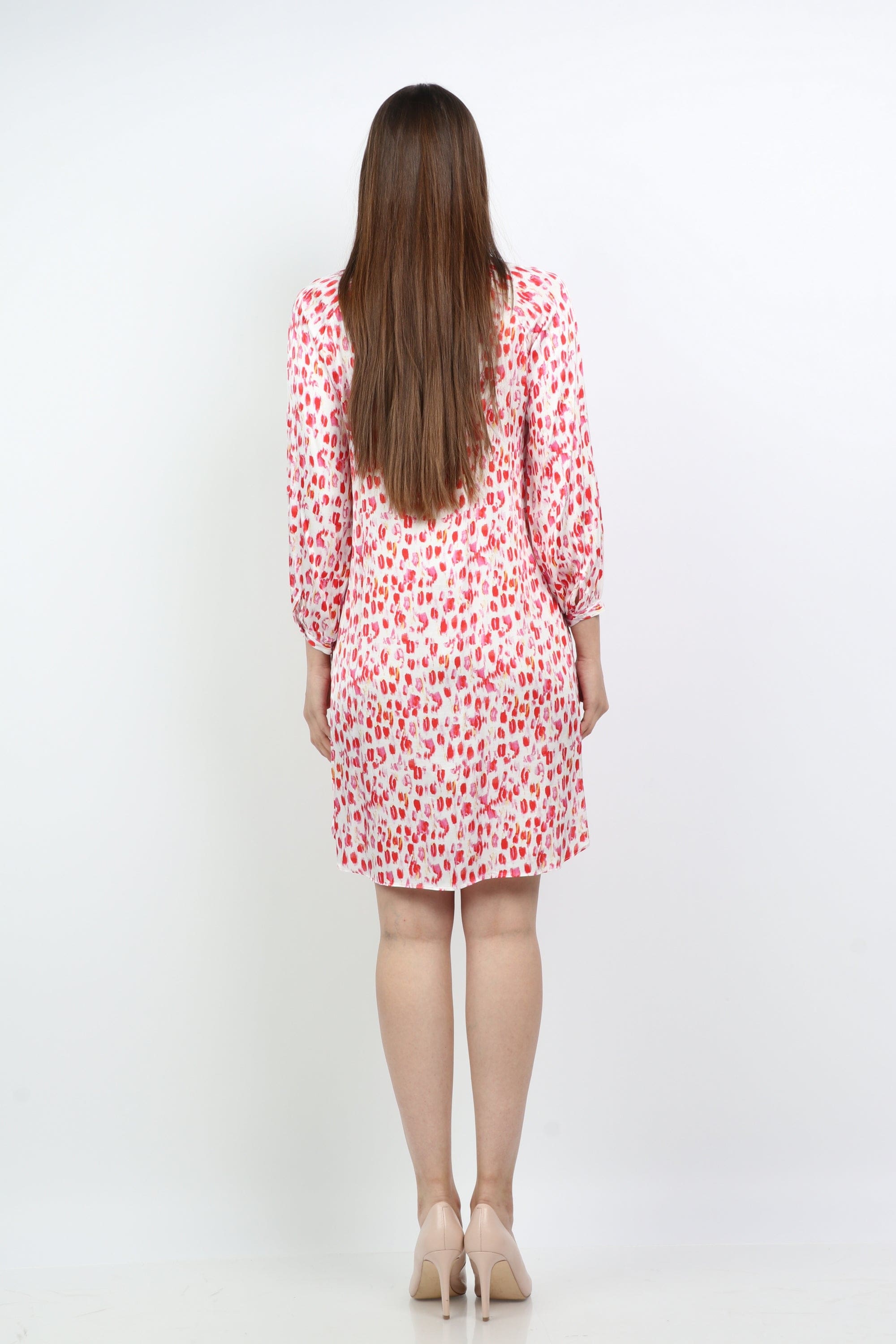 داليدرس تونيك نسائي قصير مطبوع متعدد الألوان