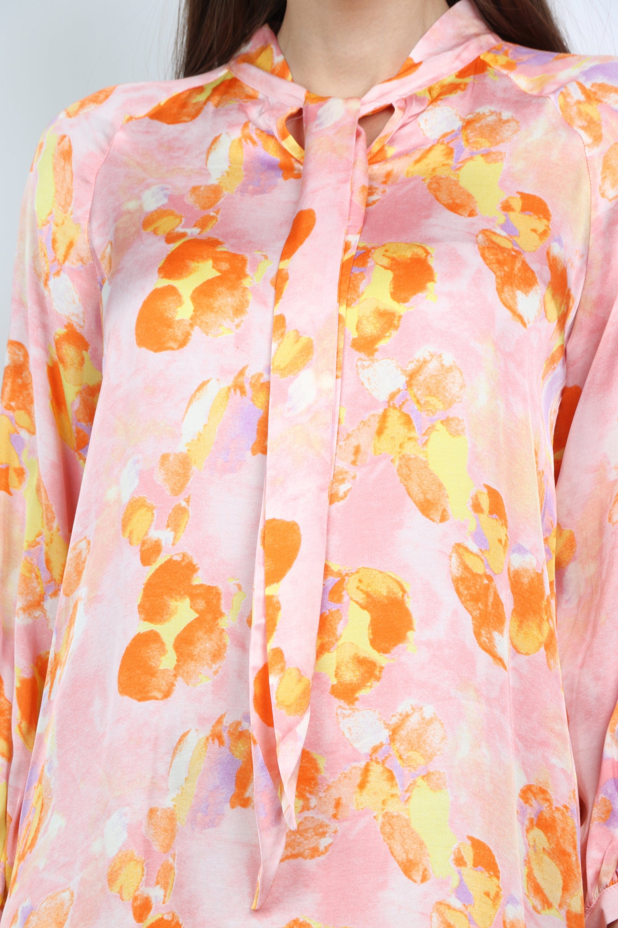 داليدرس تونيك نسائي قصير مفتوح من الجانبين متعدد الألوان