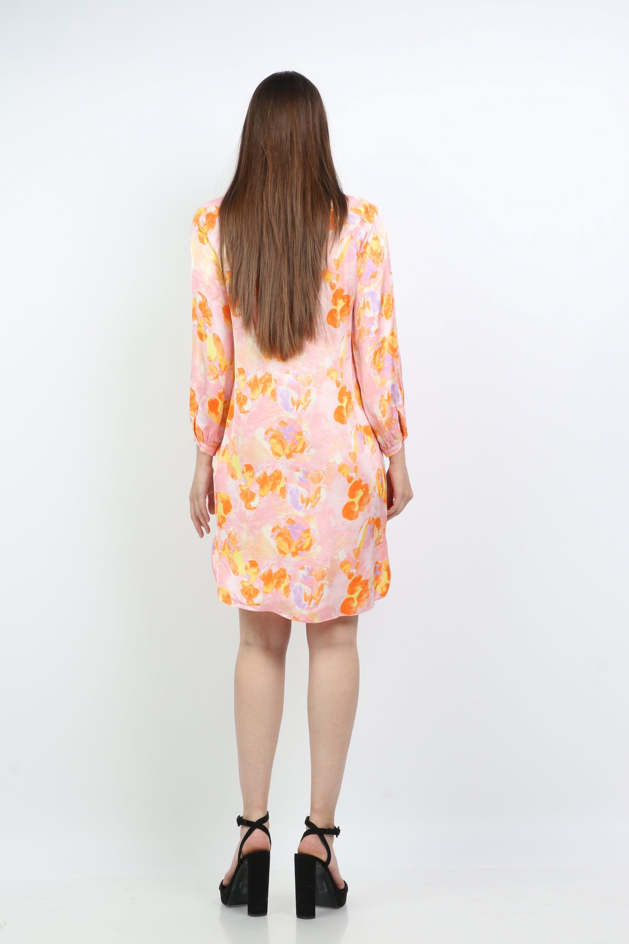 داليدرس تونيك نسائي قصير مفتوح من الجانبين متعدد الألوان