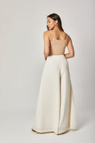 داليدرس بنطلون خصر مرتفع واسع بكسرات طويل نسائي