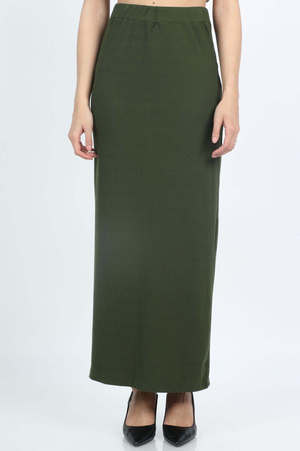 كيتشن تنورة طويلة ضيقة بأستك علي الخصر