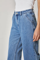 داليدرس بنطلون جينز خصر مرتفع طويل واسع نسائي أزرق فاتح