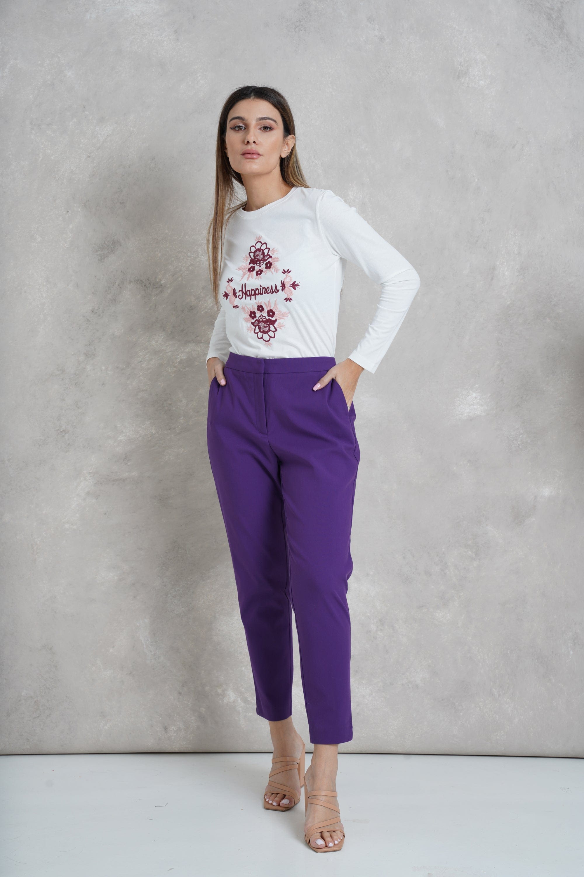 داليدرس بنطلون رسمي سادة خصر مرتفع نسائي