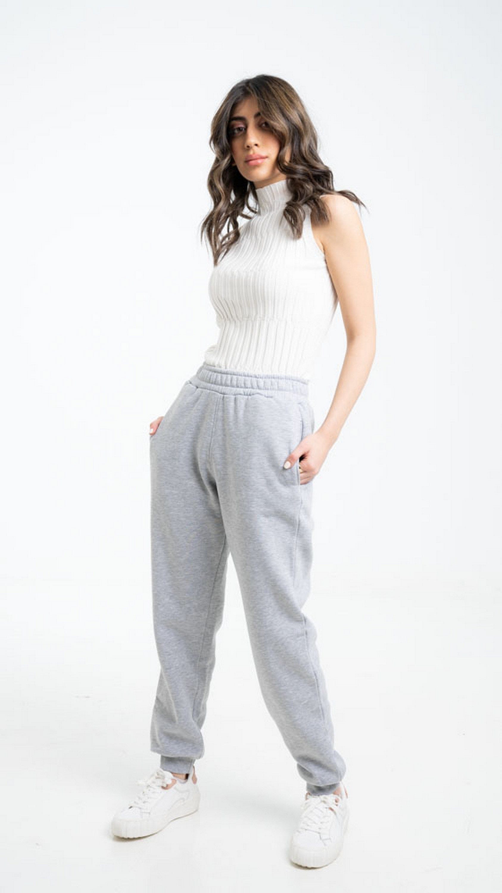 داليدرس بنطلون سويت بانتس بجيوب طويل خصر مرتفع نسائي