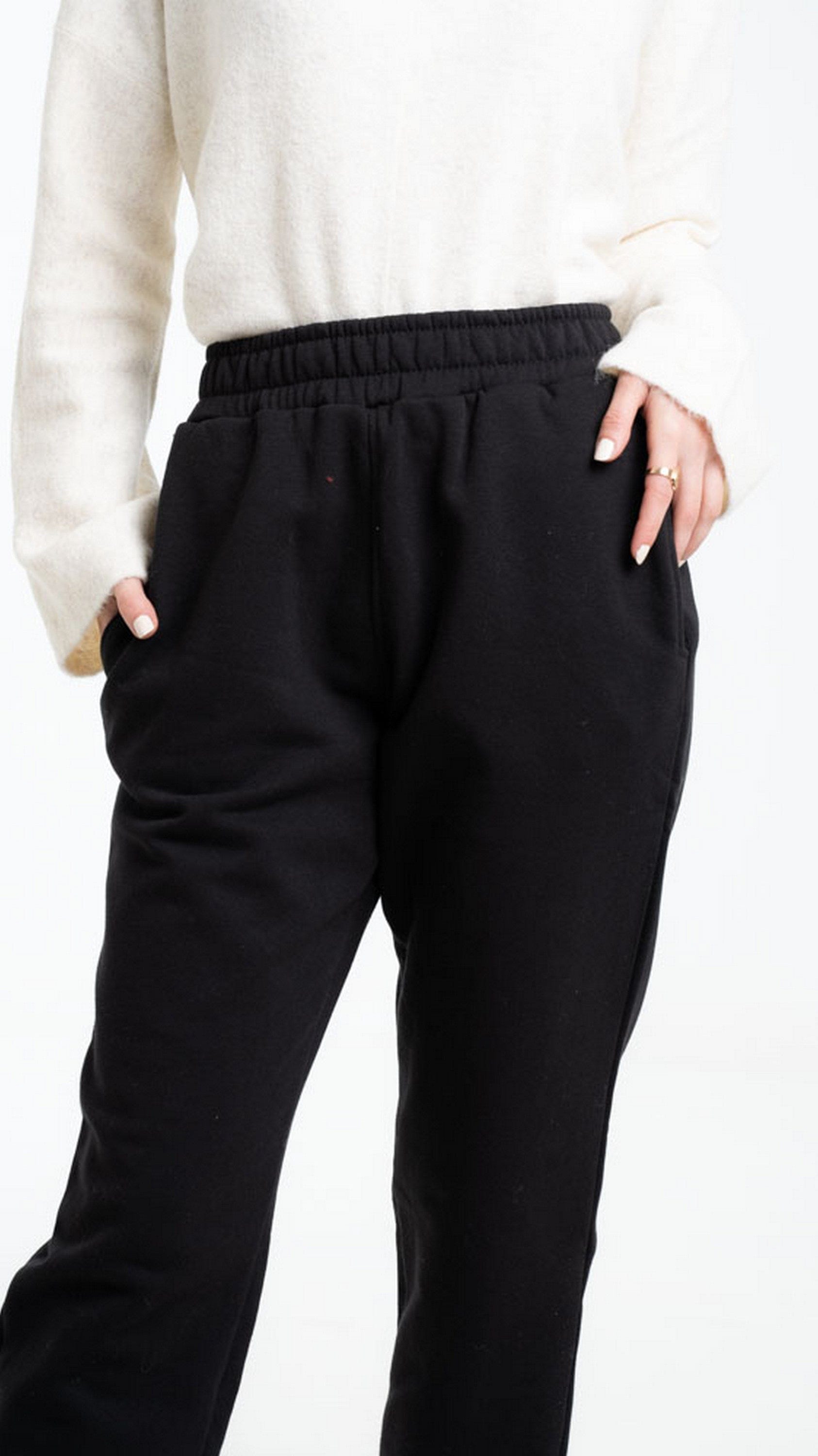 داليدرس بنطلون سويت بانتس بجيوب طويل خصر مرتفع نسائي