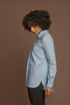 داليدرس قميص نسائي سادة أزرار أمامية كم طويل نسائي