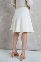 داليدرس تنوره ساده بزرار واحد من الأمام أبيض