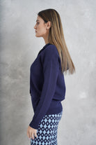 داليدرس جاكيت قصير بسحاب كم طول نسائي أزرق داكن