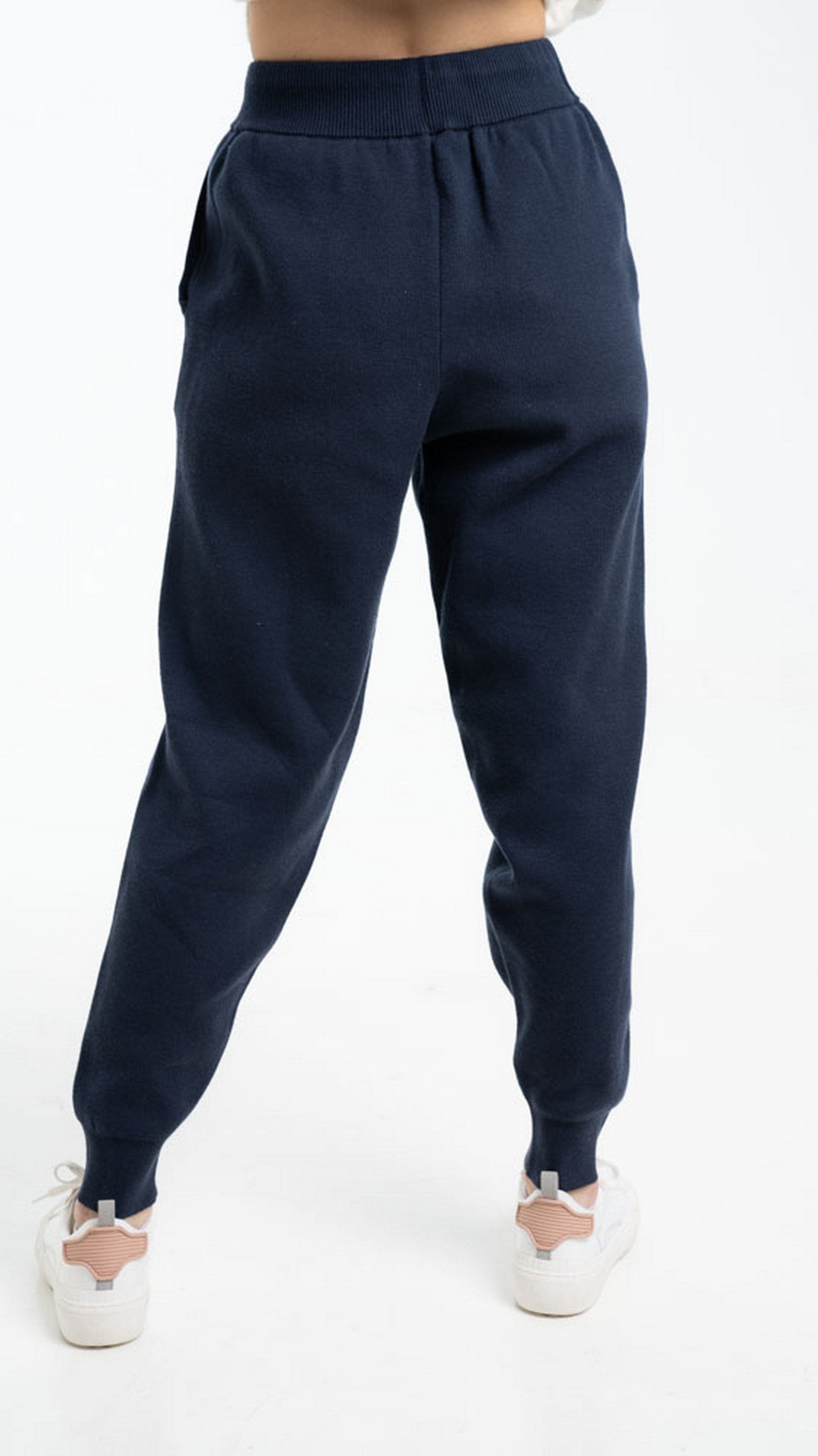 داليدرس سويت بانتس خصر مرتفع سادة برباط نسائي