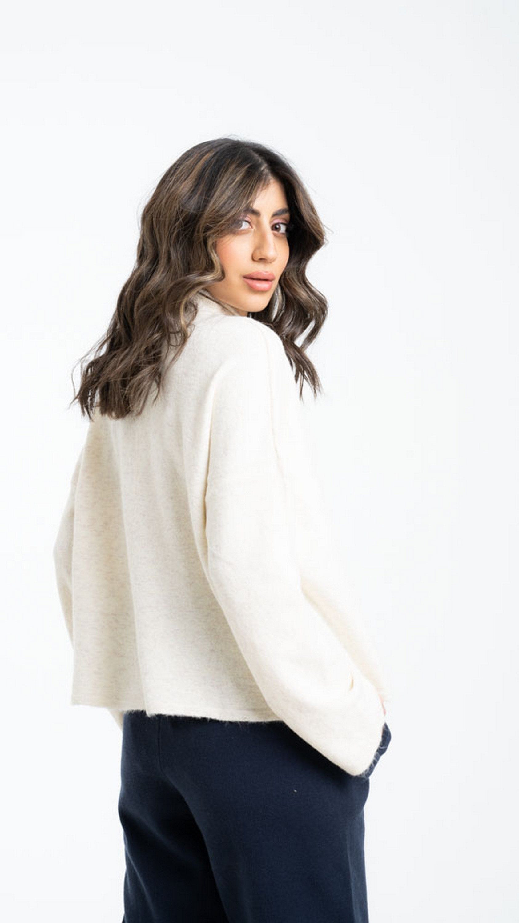 داليدرس بلوفر نسائي سادة فرو كم طويل