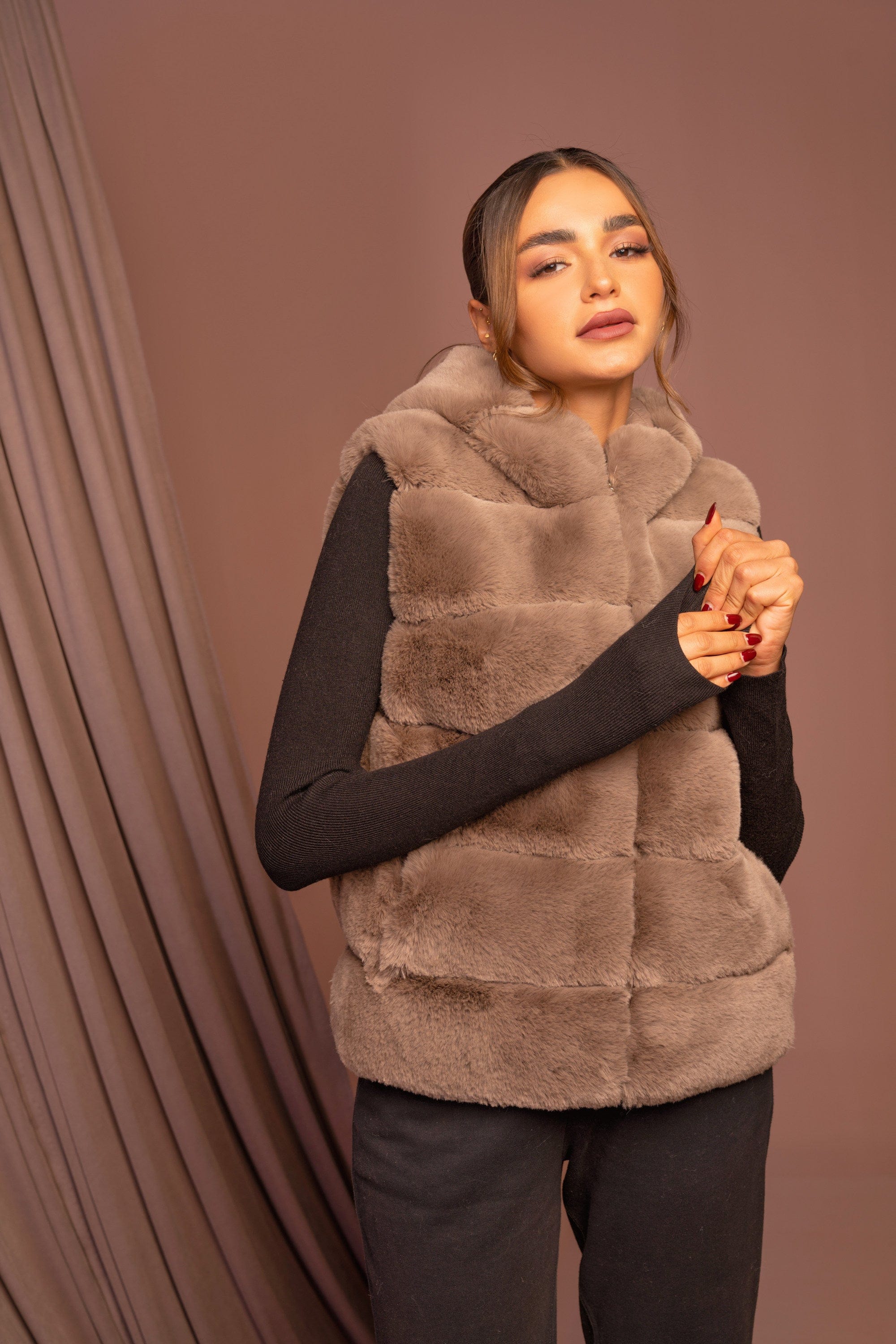 داليدرس فيست فرو كت بطاقية واسعة نسائي بيج