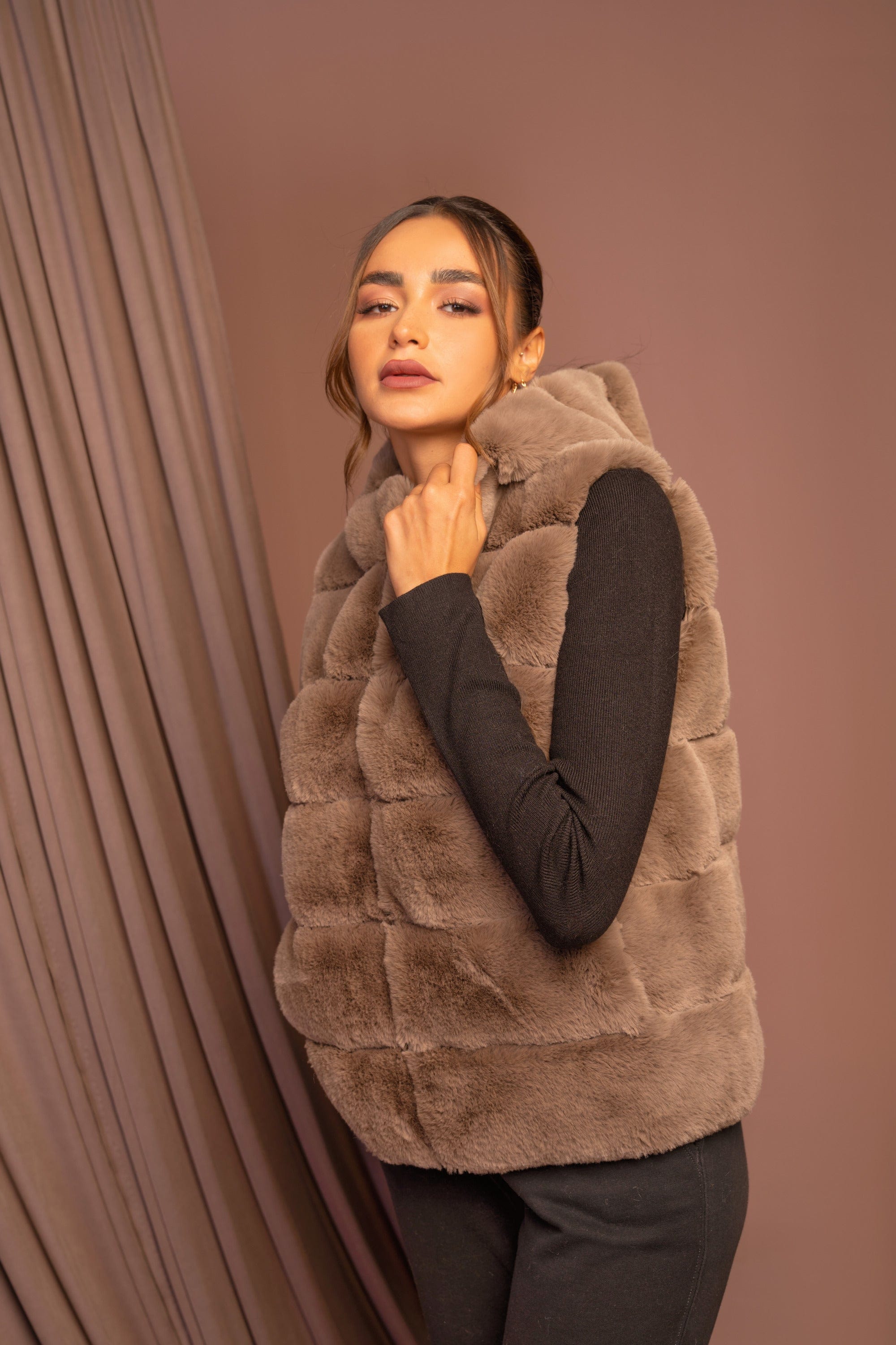 داليدرس فيست فرو كت بطاقية واسعة نسائي بيج